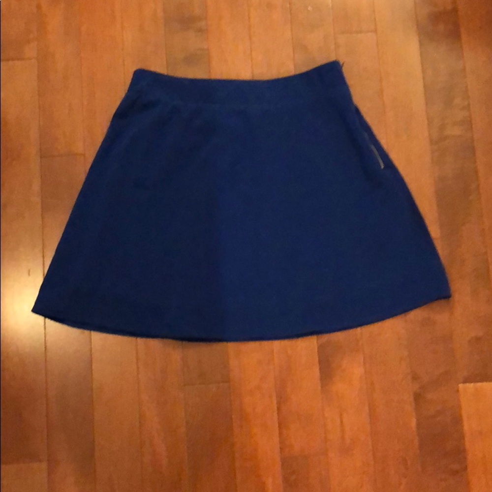 Blue skater skirt